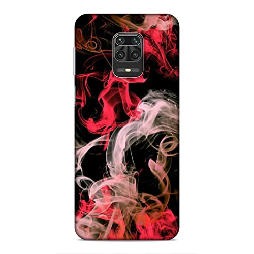 Image of Printed Mobile Back Hard Case Cover for Xiaomi Redmi Note 9 Pro /Note 9 Pro Max | Smoke, Colourful Smoke, Red, White-2201
