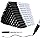 Permanent markers, 100 packspermanent markers bulk, quick dryingin one second, w