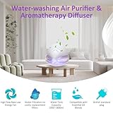 Dayear Air Filter Aroma Diffuser Ioniser with 30ml Essential Oils, Water Air Purifier & Colour Changing LED Light, Air Freshener Humidifier Aromatiser for Home & Bedroom - Image 2