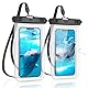 YOSH wasserdichte Handyhülle [2 Stück], 7,0 Zoll IPX8 Unterwasser Handyhülle, Wasserfeste Handytasche für iPhone 16 15 14 13 12 11 Pro Max XS 8 7 Samsung S24 S23 S22 Ultra A55 Xiaomi- Kristallklar