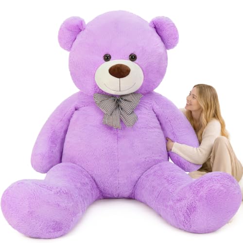 Image of MaoGoLan Giant Teddy Bear 7 Feet, Jumbo Plush Stuffed Animal, Purple