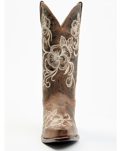 Shyanne Women's Lasy Floral Embroidered Western Boot Snip Toe - Bswfa22l124