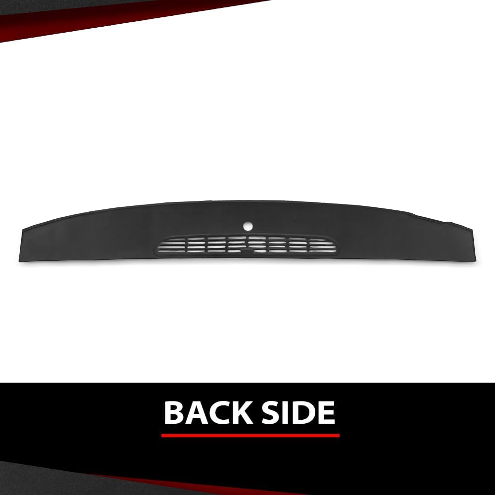 Dash Panel Defrost Vent Dashboard Cover Compatible with Chevy Tahoe Avalanche Suburban & GMC Yukon/XL/Denal & Cadillac Escalade 2007-2014 Black Plastic