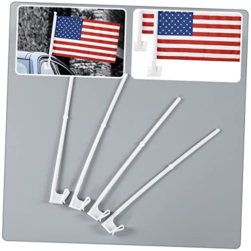 Abaodam 10 Stück Auto-Fahnenstangenrahmen Zubehör Für Autos Autozubehör Autohalter Fahnenmast-Basis Auto-Fahnenmast Saugnapfhalterung Clip Entworfen Fahnenstange Kunststoff – Bild 4