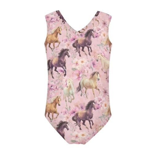 Image of Swimsuits for Girls 3-14 Summer Kids Bathing Suits Gymnastics Leotards One Piece Swimwear