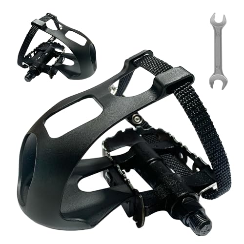 FitHeart Joy Bike Pedals Toe Cages for Regular or Clipless