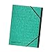 Produktbild Original Falken Premium Ordnungsmappe. Made in Germany. Aus extra starkem Colorspan-Karton DIN A4 7 Fächer und 2 Gummizüge mit Organisationsdruck grün Ringmappe Register-Mappe