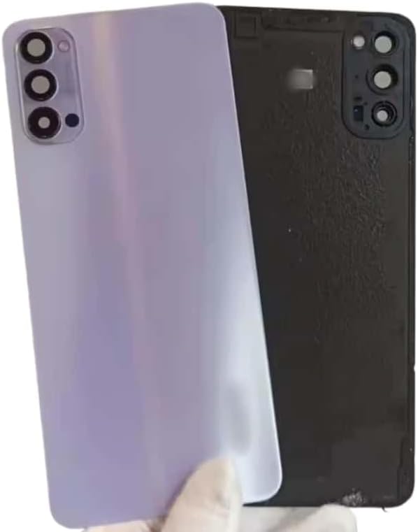 YOOOKOOO Compatible Rear Back Cover for Oppo Reno4 5G – Battery Door Housing Replacement Part (Red 5G)