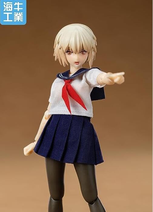 Amazon.co.jp: 海牛工業 フィギュア 素体 1/12スケール 16cm 2023制服