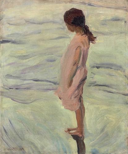 Elegante pintura en lienzo Tramonto de Joaquín Sorolla: arte refinado de 60x90cm para el hogar