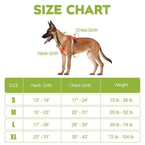 No Pull Dog Harness For Small Medium Large Dogs Adjustable Reflective Pet Vest With Front Clip Padded Harness For Dogs Easy Control Handle Best For Outdoor Training And Walking Orange S #TOP5