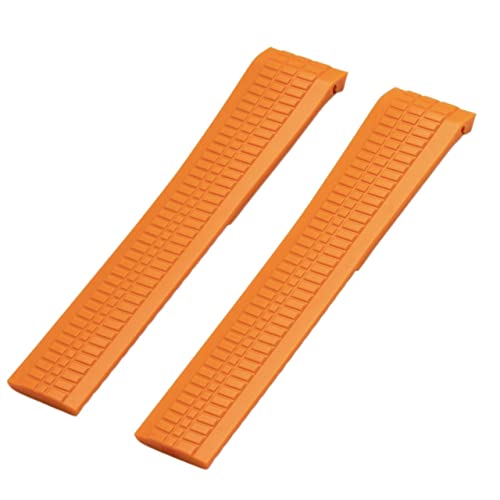 Bracelet montre 21mm silicone caoutchouc avec broches de rechange pour boîtier