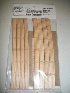 Blair Line BLR217 O 96 in. 3-Rail 2-Lane Curved Laser-Cut Wood Grade Crossing Track