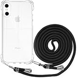 BEIMEITU Strap Crossbody Case for iPhone X/XS, Crossbody Back Cover with Neck Cord Strap, Clear PC Lanyard Phone Case for iPhone X/XS