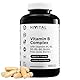 Vitamin-B-Komplex. 210 vegane Kapseln für eine 7-monatige Kur. Vitamin-B-Komplex mit B1, B2, B3, B5, B6, B12, Biotin, Folsäure und Vitamin C. Hergestellt von HIVITAL