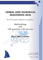 Verbal and numerical reasoning MCQ for the European Institution's competitions 2952162921 Book Cover