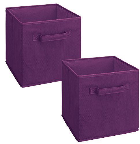 ClosetMaid 11469 Cubeicals Fabric Drawer, Purple, 2-Pack