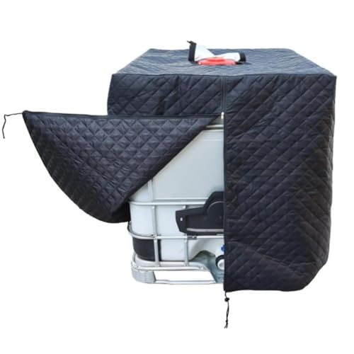 Moliuoly Cubierta para depósito de combustible 210D Oxford para contenedores IBC de 1000 L, resistente a la intemperie, resistente a desgarros, fácil de montar