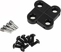 Vista 2 de 4 piezas de montaje de poste de cuerpo de aluminio CNC para Axial SCX10 PRO 1/10 RC Crawler Upgrade, 8G (negro)
