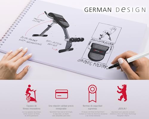 Miniatura 8 de Sportstech Brt200 Entrenador De Espalda Y Abdomen 3en1 Patentado Propio Con Innovador Diseño Antideslizante; Plegable; Multifuncional Con Acolchado Ergonómico; Plegado Fácil. Brt200