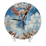 Taille idéale : cette petite horloge murale Dog Angel Ascension mesure 25,4 cm, idéale comme horloge murale de cuisine ou de salle de bain. Sa taille compacte lui permet de s'adapter parfaitement aux grands et petits espaces