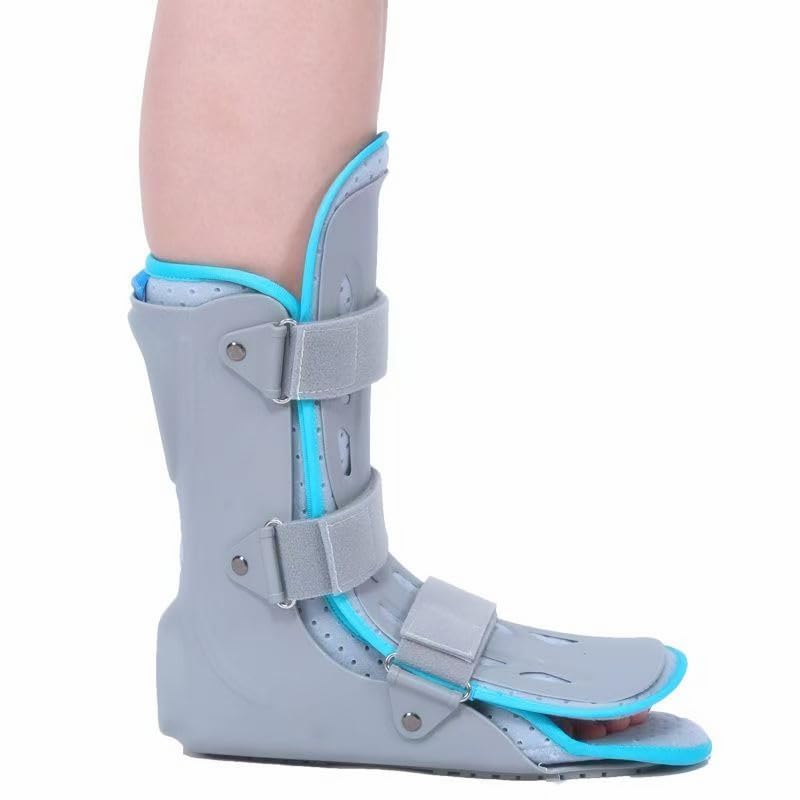 Ankle Foot Orthosis Brace, Walking Boot, Adjustable Support with Straps, Protective Medical Recovery Boot (M, Left)
