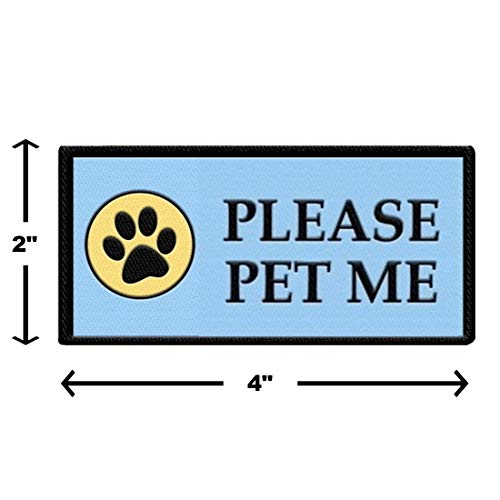 Workingservicedog.com Please Pet Me - Sew On Patch For Service Dog Vest Or Harness #TOP2