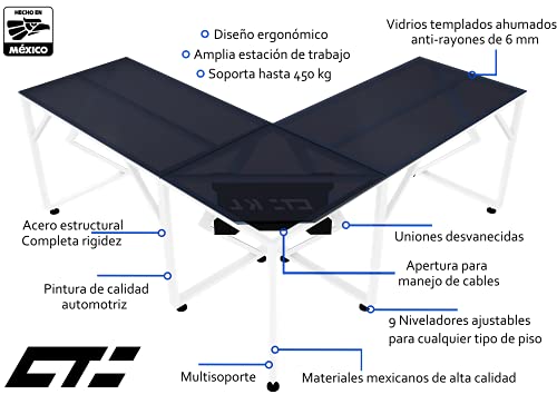 Reviews y listado de Escritorio de vidrio en l tabla con los diez mejores. 17 Imagen adicional
