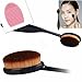Lookatool® Pro Cosmetic Makeup Face Powder Blusher Toothbrush Curve Foundation Brush + Cleaning Glove MakeUp Washing Brush