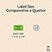 Primary EOB Attached Label, Fluorescent Green, 1-1/2” x 7/8”, Permanent Adhesive, Doctor Stuff, Insurance Coordination Labels, 250 Stickers/Box