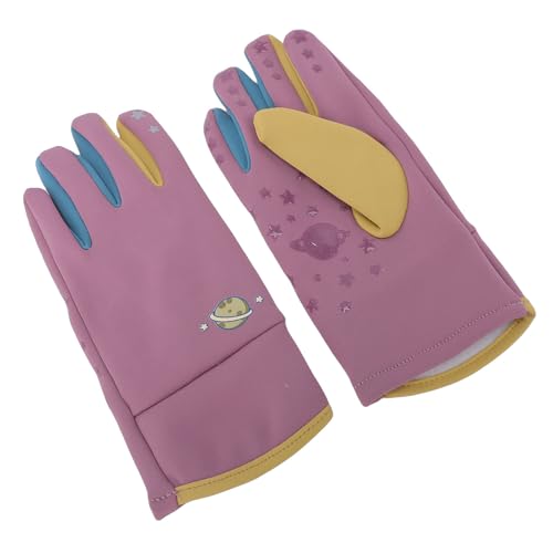 Keenso Kids Windproof Winter Gloves with Silicone Palm