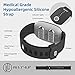 EmeTerm Fashion Anti-Nausea Wristband Relieve Morning Motion Travel Sickness Rechargeable Drug Free Bands without Side Effects - Extra 2pack Conductive Gel (Black - Extra 2pack Conductive Gel)