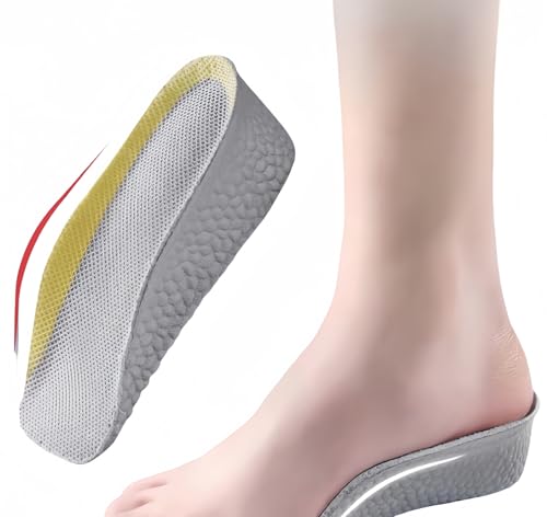 2 Pairs Insole Height,Orthopedic High Cushion, Arch Support Insoles for Plantar Fasciitis, Flat Feet, Over-Pronation, Achilles Tendonitis, Foot Pain Relief (1.4inch)