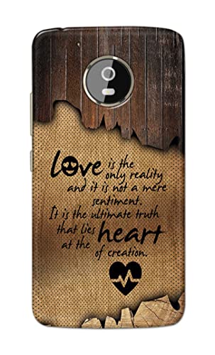 Image of PRINTFIDAA Love is The Only Reality and It is Not Mere Sentiment Printed Designer Hard Case for Motorola Moto G5 Plus (5.2 inch), XT1684, XT1685, XT1687 Back Cover -(e) RPM1010