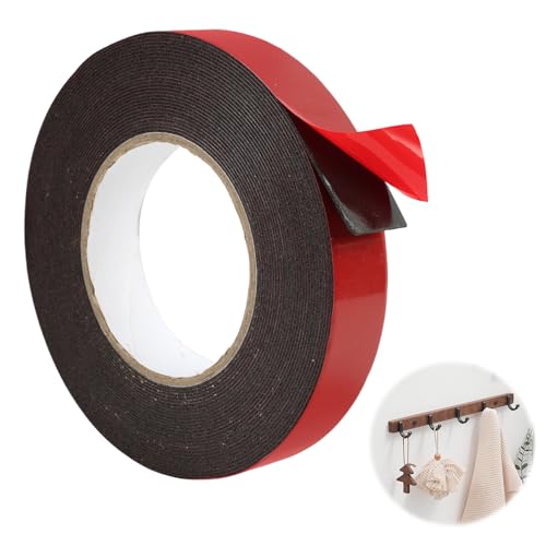 Ruban Adhésif Double Face Extra Fort 25mm x 10M, Double Face Extra Fort Exterieur, Ruban Imperméable et Résistant à la Température, Adhesif Double Face, pour Décoration du Bureau, et DIY (25mm x 10M)