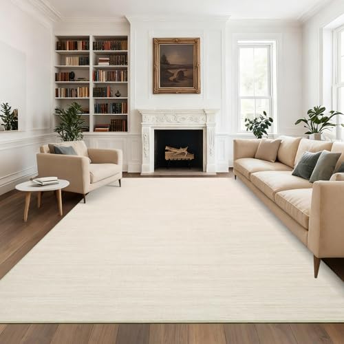 9x12 Area Rugs for Living Room Washable Solid Large Bedroom