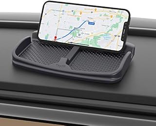 bomeizhixing Dash Mat Car Phone Holder Stand Mount Anti-skidding Mobile Dashboard Cradle for Smart Phone, Coins, Pen,Sunglasses (Large)