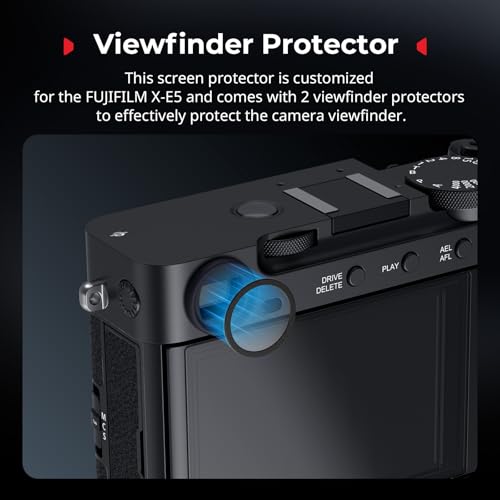 SMALLRIG 2Pack Screen &Viewfinder Protector for FUJIFILM X-E5, 0.3mm Ultra-Thin Tempered Glass Cover, 2.5D Round Edge, Anti-Scratch,Including Suction Stick, Cleaning Tools, Cleaning Tool- 5988 by SMALLRIG - Image 7