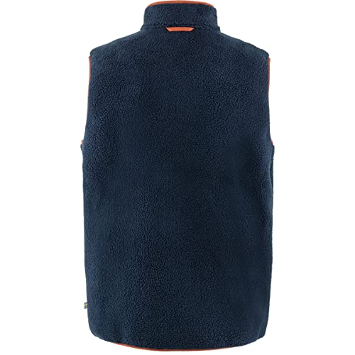 Image of Fjallraven F87073560-215M Vardag Pile Fleece Vest M Navy-Autumn Leaf M