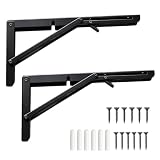 2 Pcs Escuadras Abatibles, Negro)
