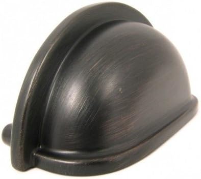 Stone Mill Nantucket Cup Oil Rubbed Bronze Cabinet Pulls (Pack of 5)