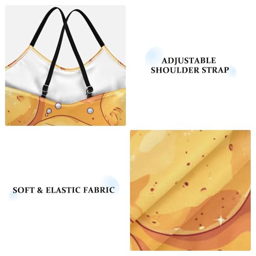 Cute Potatoes Yellow Kids Swimsuits 1-Piecing Bathing Suits Swimsuits for Teen Girls Beach Swimwear 3T3