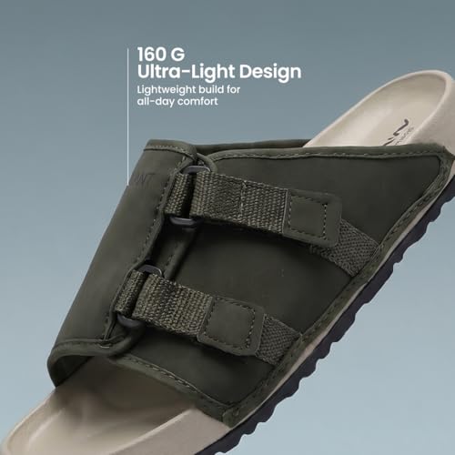 Image of AVANT Men's CalmFit Sliders for Men | Comfortable, Lightweight & Durable | Casual Outdoor Slides | Slip-On Daily Wear