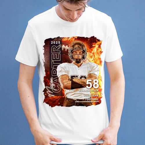 Personalized Football Shirt, Custom Football Team Shirt, Football Player Shirt, Name and Number4