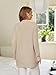 Snuggle Sac Cardigan Sweaters for Women with Pocket Trendy Casual Long Sleeve Tops Open Front Fall Winter Coats (Small, Beige)
