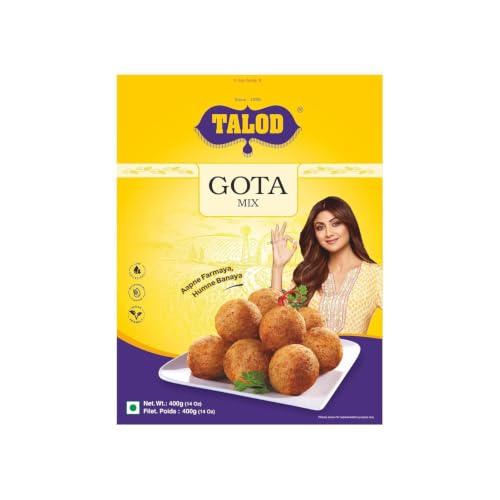 Image of Talod Gota Instant Mix Flour | Crispy & Soft Bhajiya Style Snack | Ready-to-Cook Gujarati Pakora Premix | Authentic Taste | 100% Vegetarian | Easy & Quick Tea-Time & Party Breakfast (Pack of 3 X 400 g)