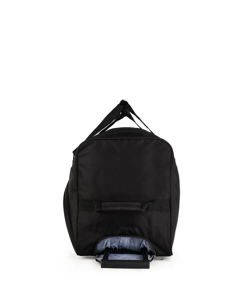 Gabol - Bolso de Viaje Grande con Ruedas Week Eco 66x40x33cm y Capacidad 87L - Interior Forrado con Compartimentos - con Asa de Mano - Diseño Español en Poliéster Reciclado RPET - Negro