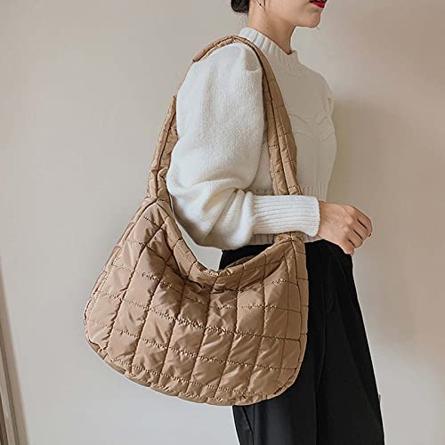 MLAFE Yuansu Yunduo Pleated Bag Women's Leisure Large Capacity Dumpling Crossbody Bag Y2K Commuter Women's Bag (khaki)2