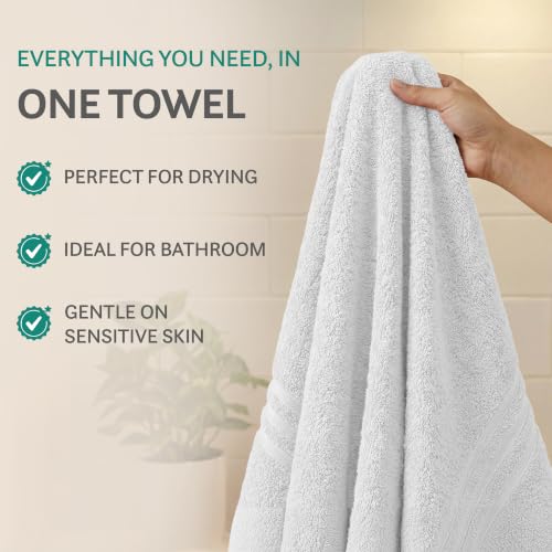Image of MYTRIDENT Trident Hand Towels, 100% Cotton, Highly Absorbent, Super Soft, 2 Piece Hand Towel Set, 400 GSM, Hand Towel Set of 2, Gym - Spa Towel, Comfort Living Towel-Ice Grey