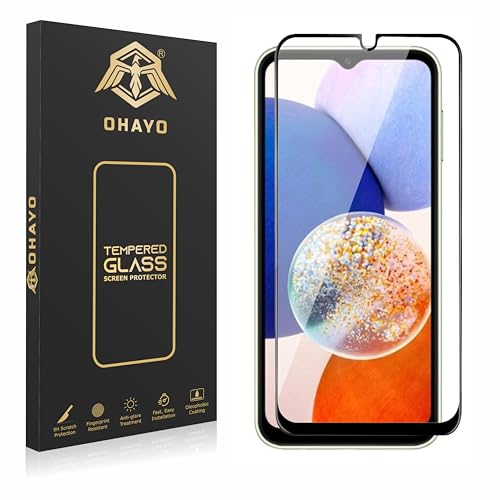 OHAYO Tempered Glass Screen Protector for Samsung Galaxy M15, F15, A15 – 9H Hardness, HD Clarity, Anti-Scratch, Bubble-Free Installation